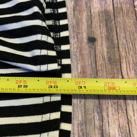 ASOS Black & White Striped Mini Dress • Sz M - Picture 8 of 8